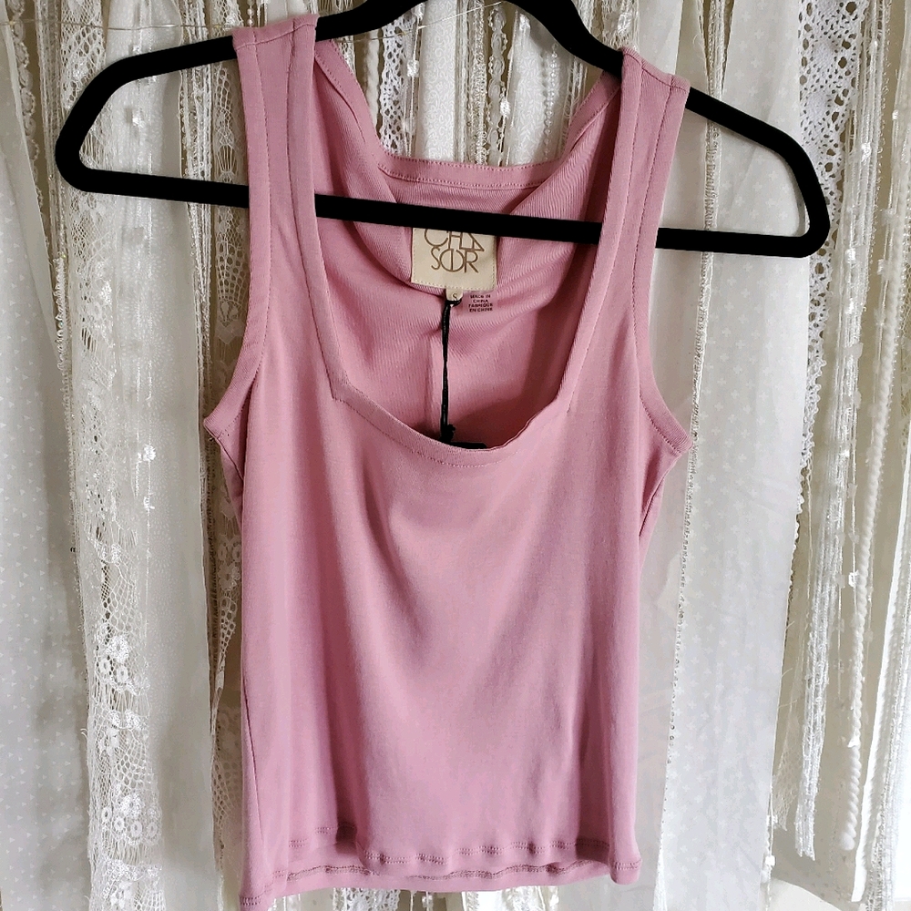 Pink Chaser Cropped Tank
